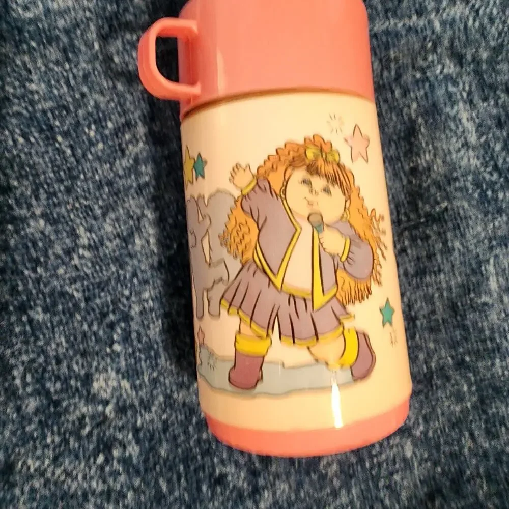 Vintage 1990 Cabbage Patch Aladdin 8 oz Thermos Pink Awesome Condition